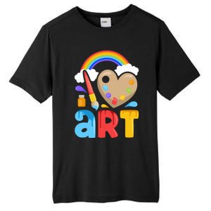 I Love Art Artist Painter Colorful Painting Funny Gift Girls Gift Tall Fusion ChromaSoft Performance T-Shirt