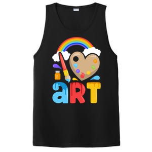 I Love Art Artist Painter Colorful Painting Funny Gift Girls Gift PosiCharge Competitor Tank