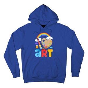 I Love Art Artist Painter Colorful Painting Funny Gift Girls Gift Hoodie