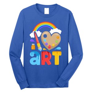 I Love Art Artist Painter Colorful Painting Funny Gift Girls Gift Long Sleeve Shirt