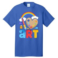 I Love Art Artist Painter Colorful Painting Funny Gift Girls Gift Tall T-Shirt