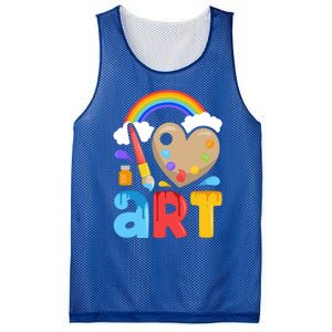 I Love Art Artist Painter Colorful Painting Funny Gift Girls Gift Mesh Reversible Basketball Jersey Tank