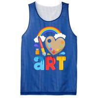 I Love Art Artist Painter Colorful Painting Funny Gift Girls Gift Mesh Reversible Basketball Jersey Tank