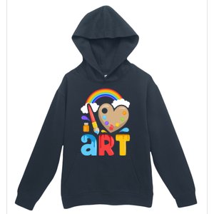 I Love Art Artist Painter Colorful Painting Funny Gift Girls Gift Urban Pullover Hoodie