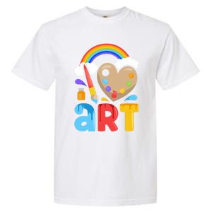 I Love Art Artist Painter Colorful Painting Funny Gift Girls Gift Garment-Dyed Heavyweight T-Shirt