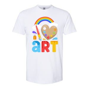 I Love Art Artist Painter Colorful Painting Funny Gift Girls Gift Softstyle CVC T-Shirt