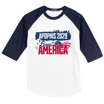 I Love America Asteroid 99942 Apophis 2029 April Gift Baseball Sleeve Shirt