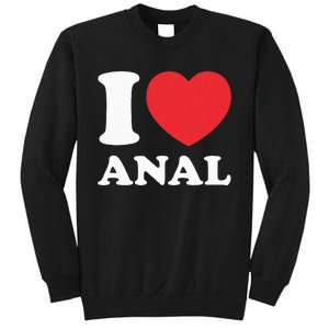 I Love Anal Viral Funny Joke Naughty Urban Slang Butt Sweatshirt