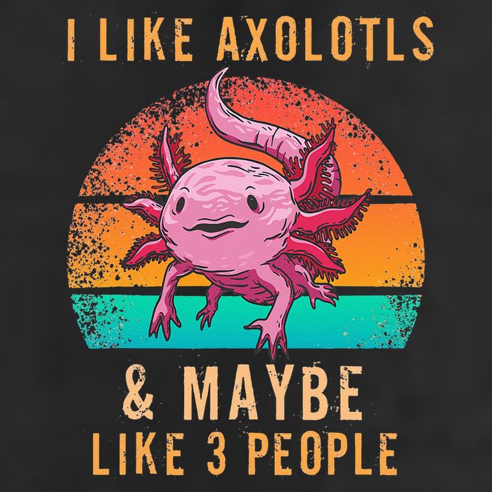 I Like Axolotl And Maybe 3 People Mexican Walking Fish Golf Towel