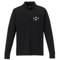 I Lost an Electron Are You Positive Chemistry Joke Performance Long Sleeve Polo