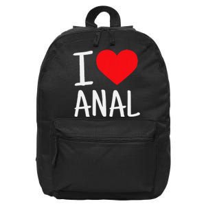 I Love Anal Funny Butt Sex 16 in Basic Backpack