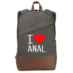 I Love Anal Funny Butt Sex Cotton Canvas Backpack