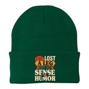 IVe Lost A Leg Not My Sense Of Humor Handicap Amputee Knit Cap Winter Beanie