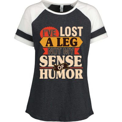 IVe Lost A Leg Not My Sense Of Humor Handicap Amputee Enza Ladies Jersey Colorblock Tee