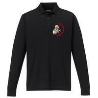 I Love A Man With A Beard Santa Claus Christmas Xmas Performance Long Sleeve Polo