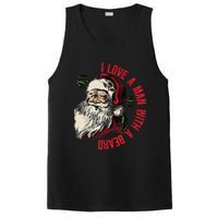 I Love A Man With A Beard Santa Claus Christmas Xmas PosiCharge Competitor Tank