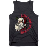 I Love A Man With A Beard Santa Claus Christmas Xmas Tank Top