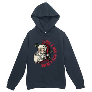 I Love A Man With A Beard Santa Claus Christmas Xmas Urban Pullover Hoodie