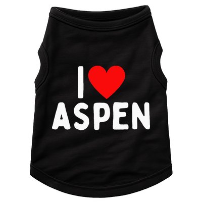 I Love Aspen Doggie Tank