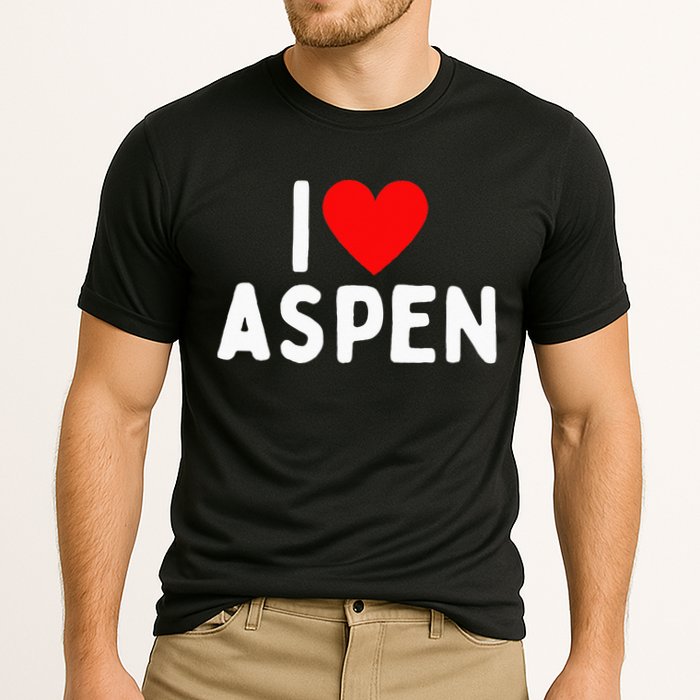 I Love Aspen Cooling Performance Crew T-Shirt