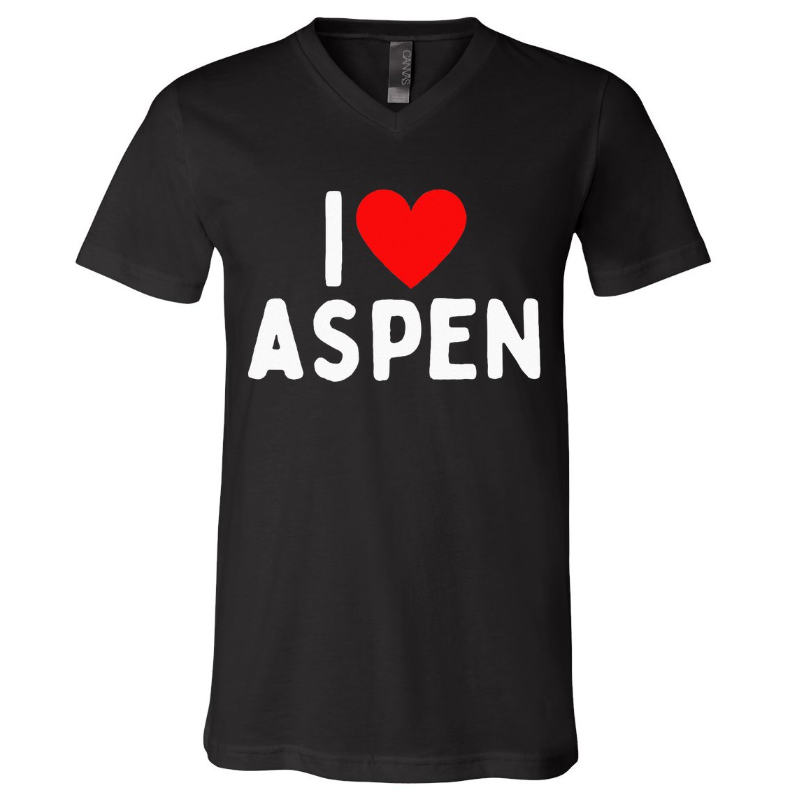I Love Aspen V-Neck T-Shirt
