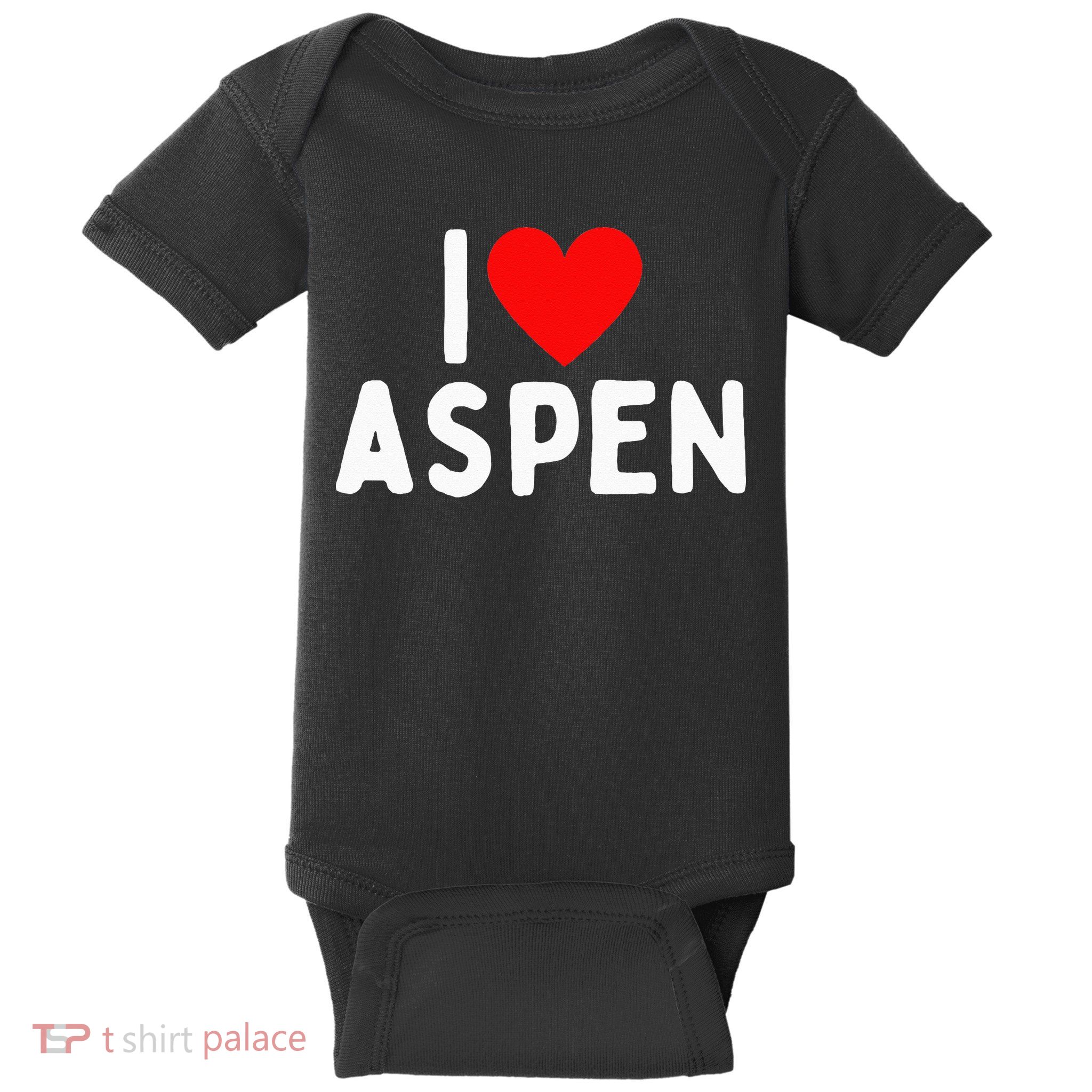I Love Aspen Baby Bodysuit