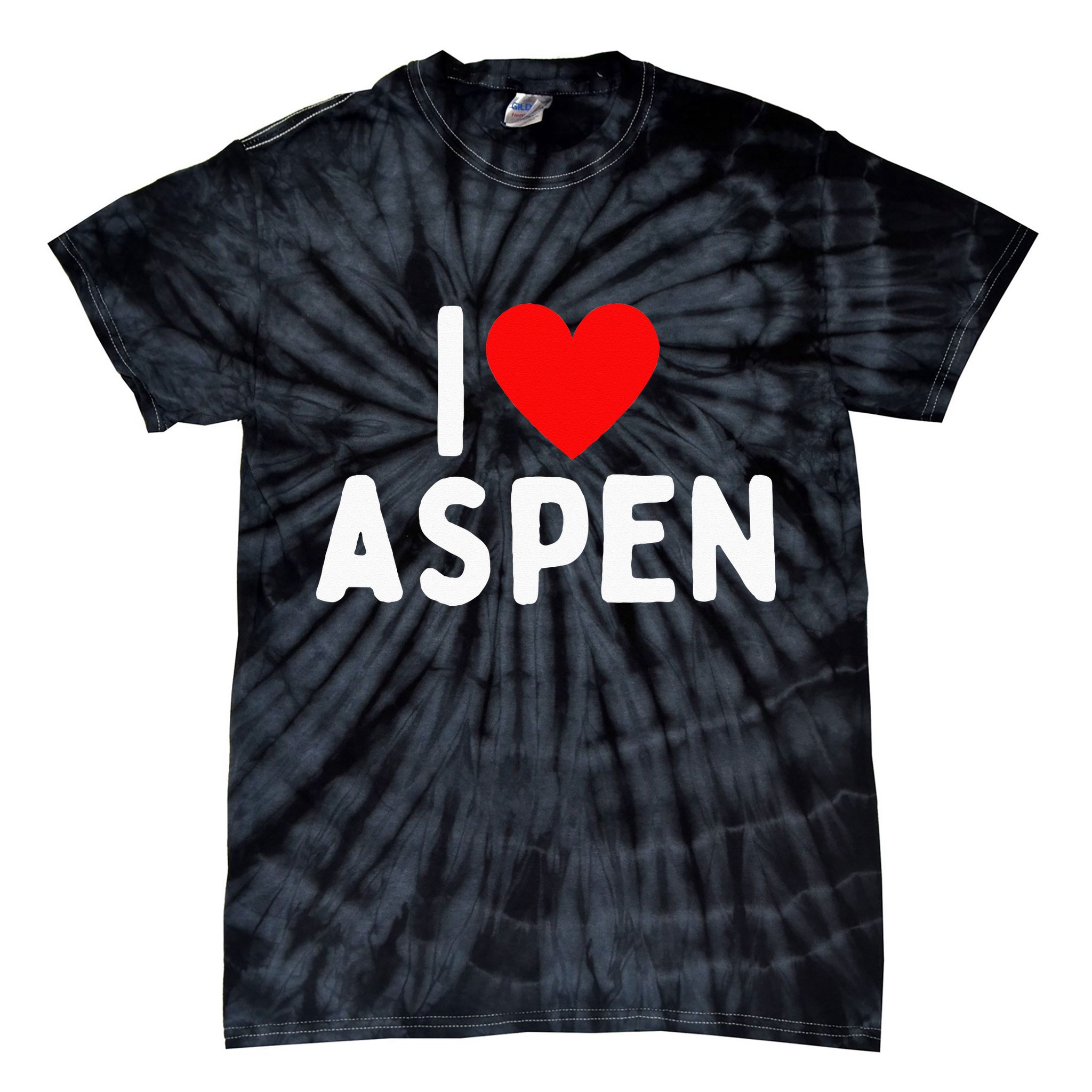 I Love Aspen Tie-Dye T-Shirt