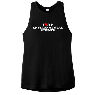 I Love Ap Environmental Science Ladies PosiCharge Tri-Blend Wicking Tank