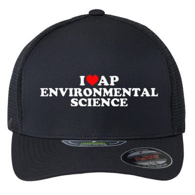 I Love Ap Environmental Science Flexfit Unipanel Trucker Cap