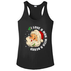 I Love A With A Beard Christmas Funny Gift For Santa Lovers Funny Gift Ladies PosiCharge Competitor Racerback Tank