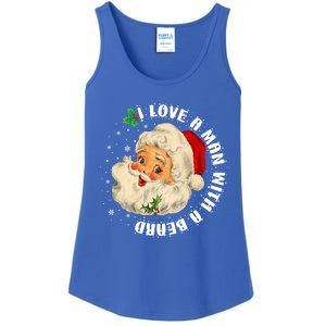 I Love A With A Beard Christmas Funny Gift For Santa Lovers Funny Gift Ladies Essential Tank