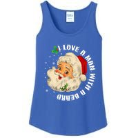 I Love A With A Beard Christmas Funny Gift For Santa Lovers Funny Gift Ladies Essential Tank