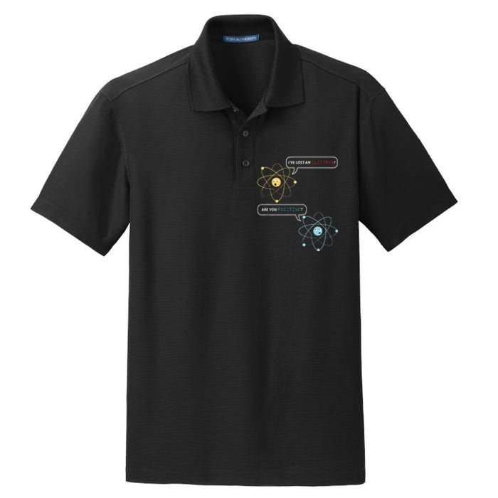 I Lost An Electron. Are You Positive Chemistry Joke Dry Zone Grid Polo