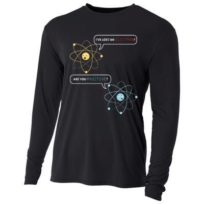 I Lost An Electron. Are You Positive Chemistry Joke Cooling Performance Long Sleeve Crew