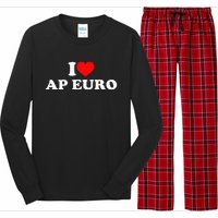 I Love Ap Euro Long Sleeve Pajama Set