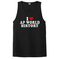 I Love Ap World History Red Heart Funny Ap World History PosiCharge Competitor Tank