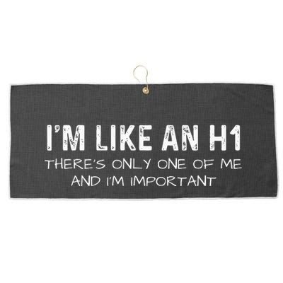 IM Like An H1 Seo Expert Large Microfiber Waffle Golf Towel