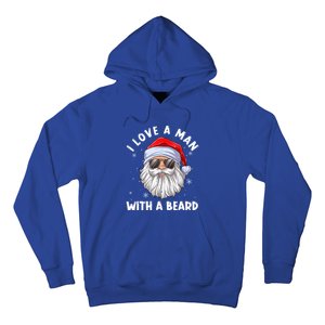 I Love A With A Beard Santa Claus Christmas Pajamas Gift Hoodie