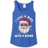 I Love A With A Beard Santa Claus Christmas Pajamas Gift Ladies Essential Tank