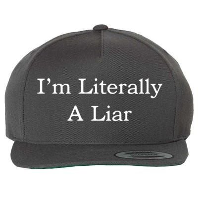 I'm Literally A Liar Pfizer Director Quote Wool Snapback Cap