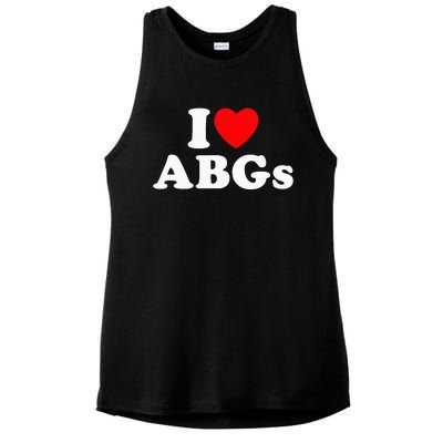 I Love Abgs Ladies PosiCharge Tri-Blend Wicking Tank