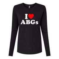 I Love Abgs Womens Cotton Relaxed Long Sleeve T-Shirt