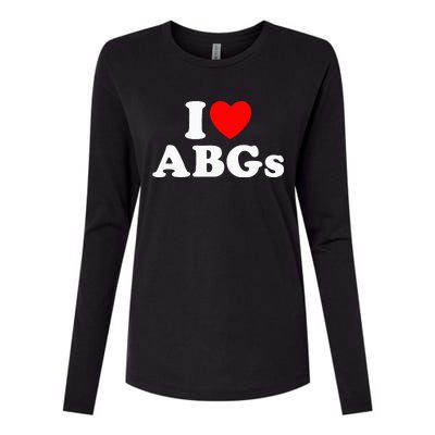 I Love Abgs Womens Cotton Relaxed Long Sleeve T-Shirt