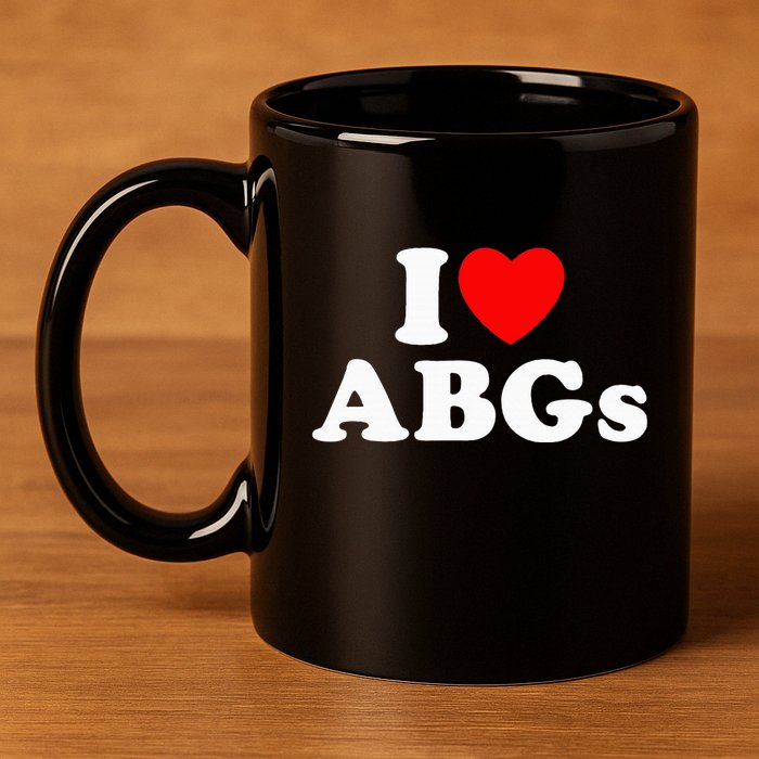 I Love Abgs 11oz C Handle Ceramic Mug