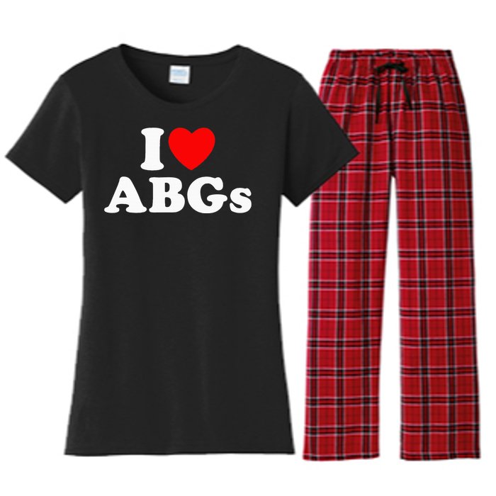 I Love Abgs Women's Flannel Pajama Set