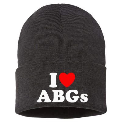 I Love Abgs Sustainable Knit Beanie