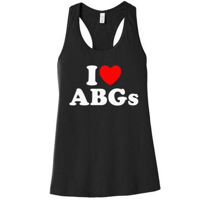 I Love Abgs Women's Racerback Tank