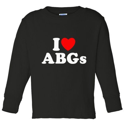 I Love Abgs Toddler Long Sleeve Shirt