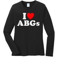 I Love Abgs Ladies Long Sleeve Shirt