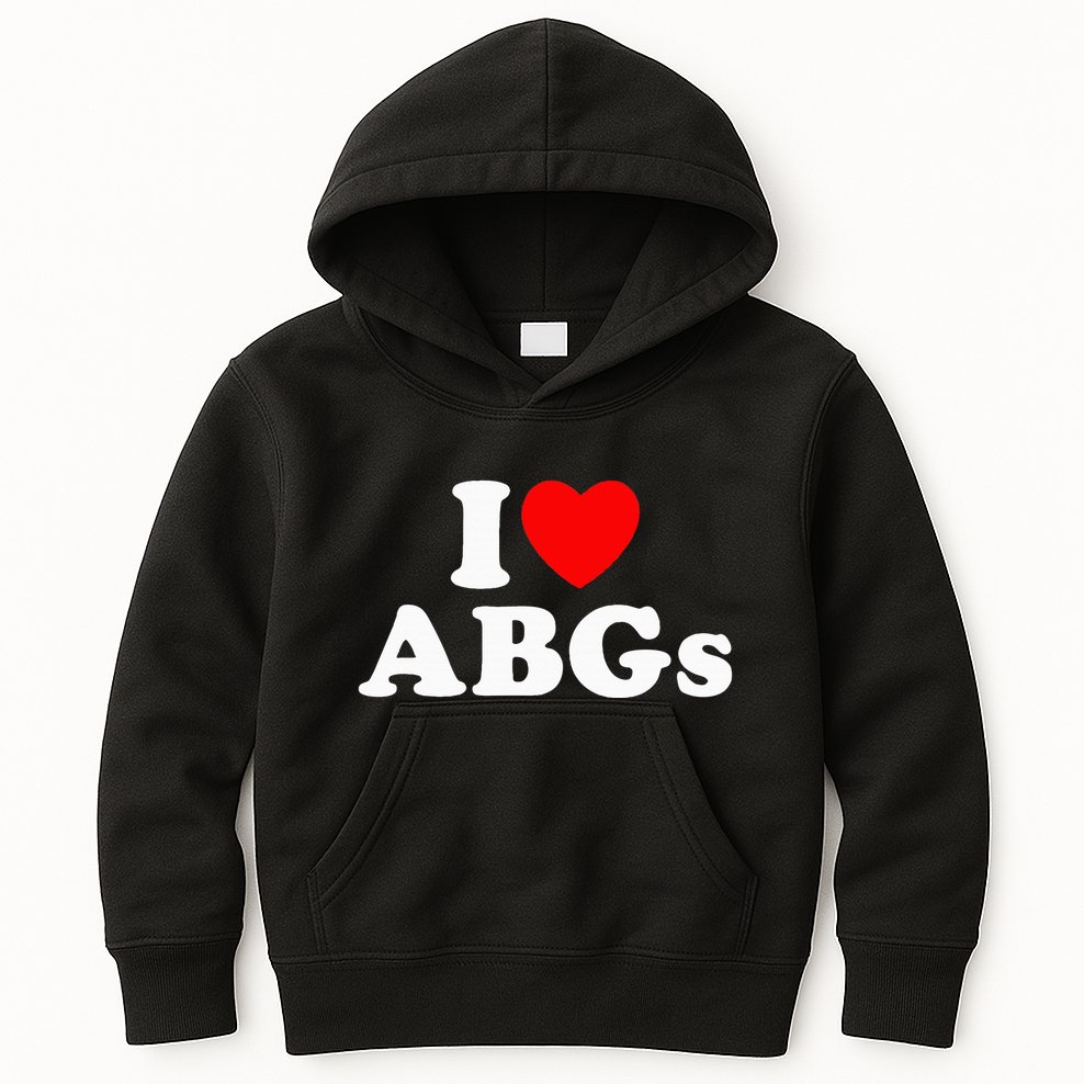 I Love Abgs Kids Hoodie